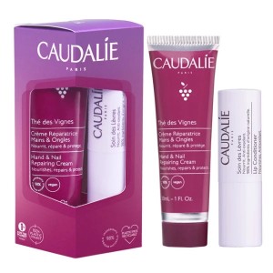 Caudalie Promo Mε The Des Vignes Hand & Nail Cream Ενυδατική Κρέμα Χεριών & Νυχιών, 30ml & Lip Conditioner Για Ενυδάτωση Tων Χειλιών, 4,5gr