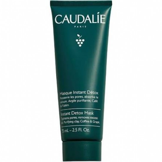 Caudalie Instant Detox Mask Μάσκα Αποτοξίνωσης με Ροζ Άργιλο, 75ml