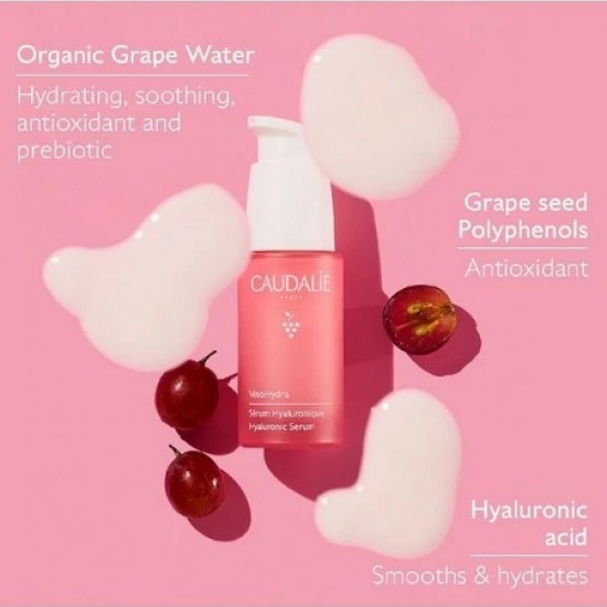 Caudalie Xmas Promo Vinohydra The Moisturizing Routine για Ενυδάτωση της Επιδερμίδας με Hyaluronic Serum Ενυδατικό Ορό Προσώπου, 30ml & Δώρο Moisturizing Gel Καθαρισμού Προσώπου, 30ml & Sorbet Cream Moisturizer Δροσερή Κρέμα Προσώπου, 15ml, 1σετ