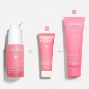  Caudalie Xmas Promo Vinohydra The Moisturizing Routine για Ενυδάτωση της Επιδερμίδας με Hyaluronic Serum Ενυδατικό Ορό Προσώπου, 30ml & Δώρο Moisturizing Gel Καθαρισμού Προσώπου, 30ml & Sorbet Cream Moisturizer Δροσερή Κρέμα Προσώπου, 15ml, 1σετ