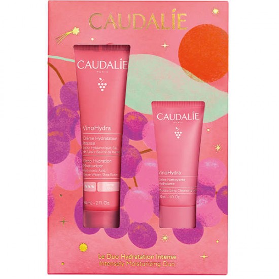 Caudalie Xmas Promo VinoHydra The Intensely Moisturizing Duo για Βαθύ Καθαρισμό & Ενυδάτωση της Επιδερμίδας με VinoHydra Deep Hydration Moisturizer, 60ml & Δώρο VinoHydra Moisturizing Gel Καθαρισμού Προσώπου & Ματιών, 30ml, 1σετ