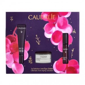 Caudalie Xmas Promo Ultimate Anti-Aging Solution με Premier Cru The Eye Cream Αντιγηραντική Κρέμα Ματιών,15ml & Δώρο Premier Cru The Serum Ορός Προσώπου, 10ml, & Premier Cru The Cream Αντιγηραντική Κρέμα Προσώπου, 15ml, 1σετ