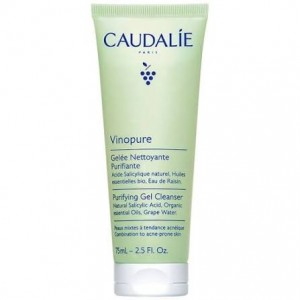 Caudalie Vinopure Purifying Gel Cleanser Καθαριστικό Προσώπου κατά των Ατελειών, 75ml