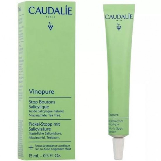 Caudalie Vinopure Salicylic Spot Solution Kρέμα Τοπικής Εφαρμογής για Σπυράκια, 15ml