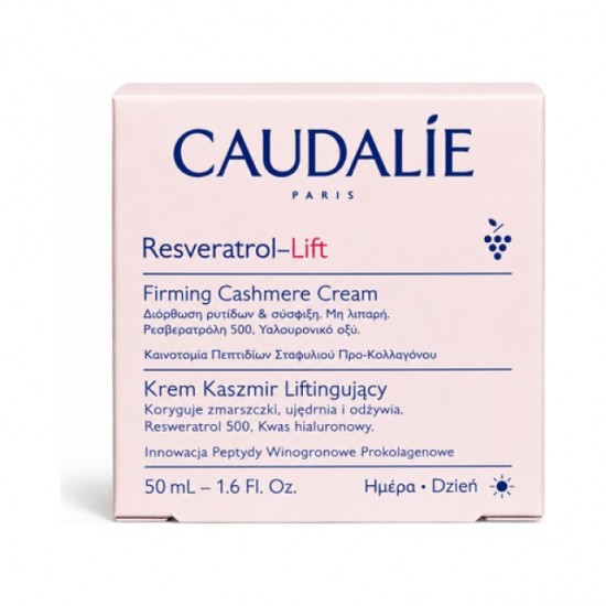 Caudalie New Resveratrol-Lift Lifting Cashmere Κρέμα Προσώπου Ημέρας για Αντιγήρανση, Σύσφιξη, Διόρθωση Ρυτίδων 50ml 