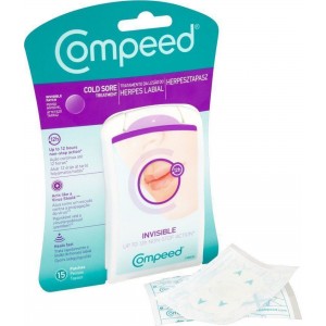 COMPEED Επιθέματα για την Αντιμετώπιση του Επιχείλιου Έρπητα 15τμχ