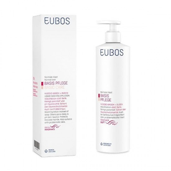 Eubos Red Liquid Washing Emulsion Υγρό Καθαρισμού Σώματος & Προσώπου Αντί Σαπουνιού, 400ml 