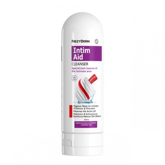 Frezyderm Intim Aid Cleanser Ph 5.0 Καθαριστικό Ευαίσθητης Περιοχής, 200ml