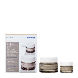 Korres Black Pine Κρέμα Ημέρας για Σύσφιξη & Lifting, 40ml & Δώρο Black Pine Κρέμα Νυκτός για Σύσφιξη & Lifting, 15ml