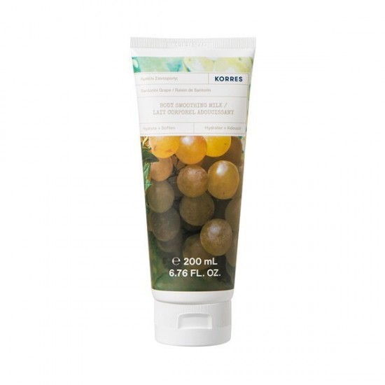 Korres Discover Santorini Grape Body Cleanser Αφρόλουτρο Σταφύλι, 250ml & Body Smoothing Milk Ενυδατικό Γαλάκτωμα Σώματος Σταφύλι, 200ml