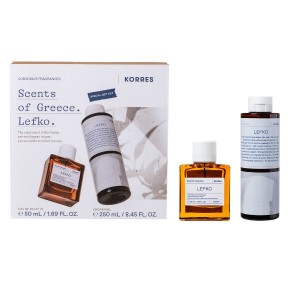 Korres Lefko Special Gift Set με Eau de Toilette Lefko Άρωμα, 50ml & Shower Gel Αφρόλουτρο Σώματος, 250ml, 1σετ