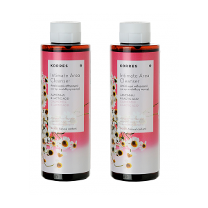 Korres Promo 1+1 Intimate Area Cleanser με Χαμομήλι & Lactic Acid 250ml & 250ml 