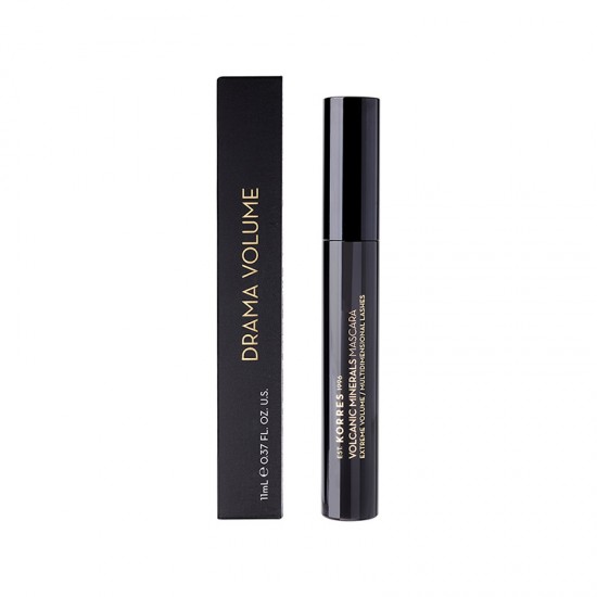 Korres Volcanic Minerals Drama Volume Μάσκαρα για Μέγιστο Όγκο 01 Black, 1τμχ