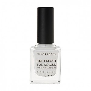 Korres Gel Effect Nail Colour Βερνίκι Νυχιών Νο 01 Blanc White 11ml