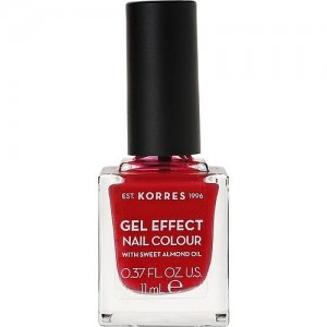 Korres Gel Effect Nail Colour Βερνίκι Νυχιών Νο 51 Rosy Red 11ml