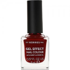 Korres Gel Effect Nail Colour Βερνίκι Νυχιών Νο 59 Wine Red 11ml