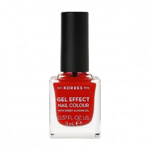 Korres Gel Effect Nail Colour Βερνίκι Νυχιών Νο 48 Coral Red 11ml