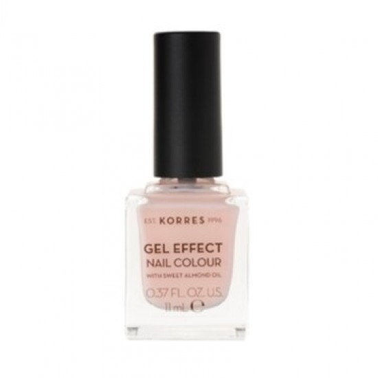 Korres Gel Effect Nail Colour No.4 Peony Pink Βερνίκι Νυχιών, 11ml