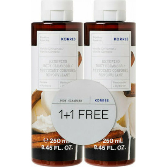 Korres Vanilla & Cinnamon Shower Gel 2x250ml