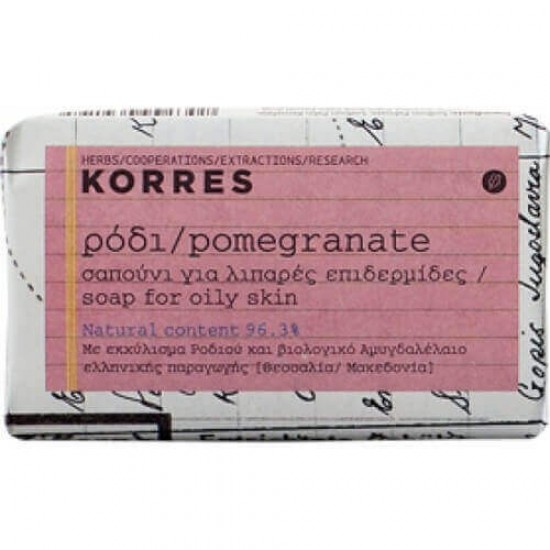 Korres Ρόδι Σαπούνι για Λιπαρές Επιδερμίδες 125g