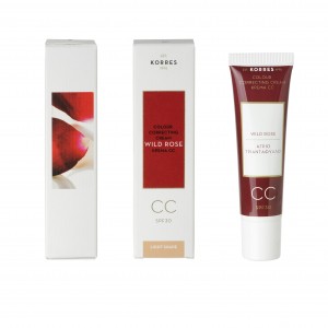 Korres Wild Rose CC Cream SPF30 Light Shade Ενυδατική Κρέμα με Χρώμα Ανοιχτής Απόχρωσης, 30ml