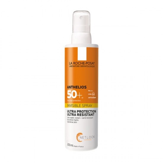 La Roche-Posay Anthelios Invisible Αντηλιακό Spray Σώματος με SPF50+, 200mL