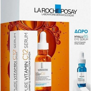 La Roche Posay Promo με Pure Vitamin C12 Serum Ορός Προσώπου για Λάμψη, 30ml & Δώρο Hyalu B5 Eye Serum Αντιρυτιδικός Ορός Ματιών, 5ml