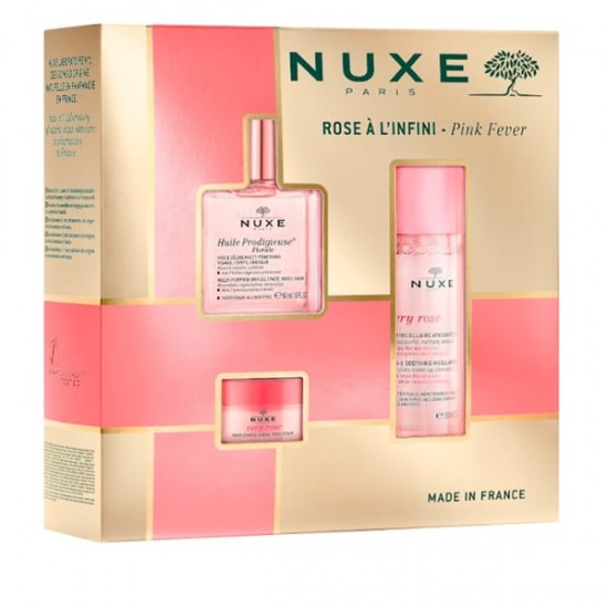 Nuxe Promo με Huile Prodigieuse Florale Ξηρό Λάδι για Πρόσωπο, Σώμα & Μαλλιά, 50ml, Very Rose 3-in-1 Soothing Micellar Water Μικυλλιακό Νερό Καθαρισμού για Πρόσωπο & Μάτια, 100ml & Very Rose Lip Balm Βάλσαμο Χειλιών, 15gr