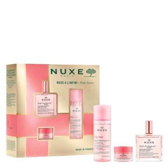 Nuxe Promo με Huile Prodigieuse Florale Ξηρό Λάδι για Πρόσωπο, Σώμα & Μαλλιά, 50ml, Very Rose 3-in-1 Soothing Micellar Water Μικυλλιακό Νερό Καθαρισμού για Πρόσωπο & Μάτια, 100ml & Very Rose Lip Balm Βάλσαμο Χειλιών, 15gr