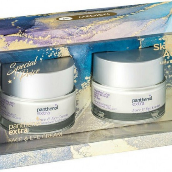 MEDISEI Panthenol Extra Promo Skincare Addict Limited Edition Face & Eye Cream Αντιρυτιδική Κρέμα Προσώπου & Ματιών, 2x50ml