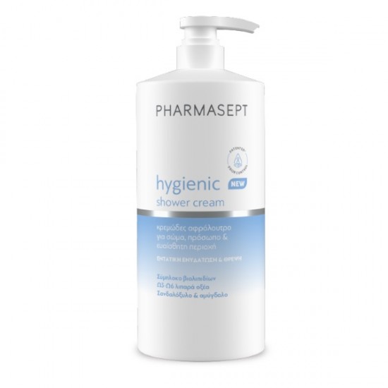 Pharmasept Tol Velvet Hygienic Shower Αφρόλουτρο με Ήπια Αντισηπτική Δράση για Σώμα, Πρόσωπο & Ευαίσθητη Περιοχή, 1lt