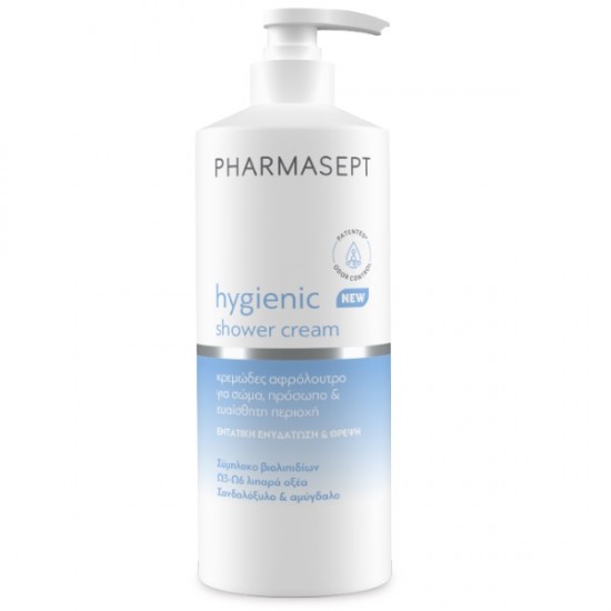 Pharmasept Hygienic Shower Cream Κρεμώδες Αφρόλουτρο για Ενυδάτωση & Θρέψη Με Άρωμα Σανδαλόξυλο και Αμύγδαλο, 500ml
