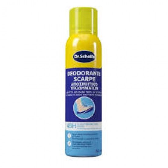 SCHOLL Expert Care Αποσμητικό και Αντιιδρωτικό Ποδιών με Προστασία από Οσμές και Δράση κατά της Υγρασίας 48H Spray, 150ml