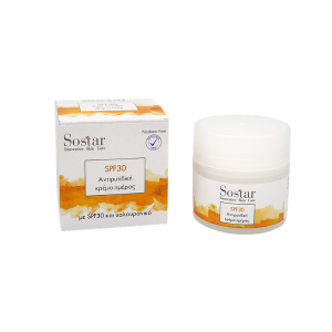 Sostar Focus Antiageing Face Cream Hyaluronic Acid SPF30 Αντιγηραντική Κρέμα Ημέρας με Υαλουρονικό Οξύ, 50ml