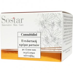 Sostar Cannabidiol Ενυδατική Κρέμα Ματιών με έλαιο & εκχύλισμα Κάνναβης, 30ml