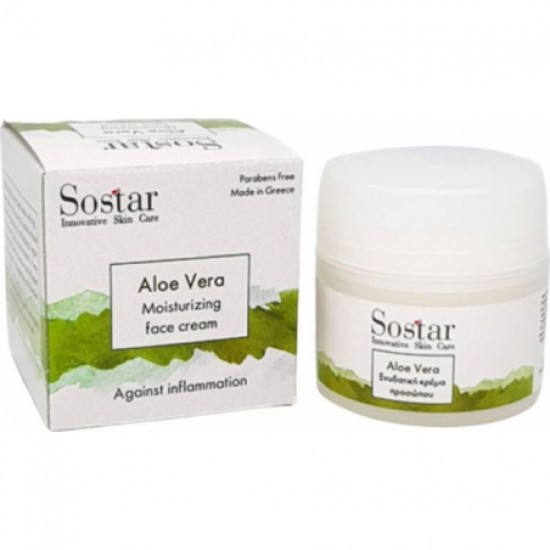 Sostar Focus Aloe Vera Ενυδατική κρέμα Προσώπου με Αλόη, 50ml