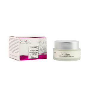 Sostar Canabidiol Anti Ageing Day Cream Αντιγηραντική Κρέμα Ημέρας με Έλαιο & Εκχύλισμα Κάνναβης, 50ml