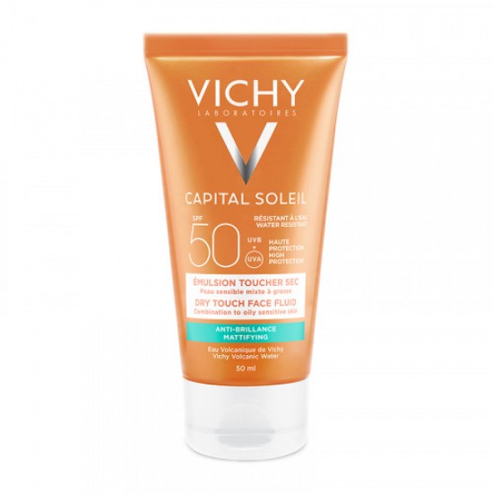 Vichy Promo Pack Capital Soleill Dry Touch-Αντηλιακό Προσώπου Με Mat Αποτέλεσμα SPF50+ 50ML & Δώρο Mineral 89 10ml