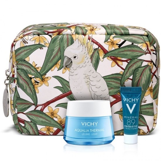 Vichy Πακέτο Promo Set Aqualia Thermal Light Σετ Κρέμα Ημέρας Για 48ωρη Ενυδάτωση Για Κανονικές Επιδερμίδες 50ml & Δώρο Mineral 89 Probiotic 5ml & Δώρο Νεσεσέρ Marina Raphael