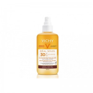 Vichy Ideal Soleil Enhanced Tan Protective Solar Water SPF30 Αντηλιακό Νερό για Λαμπερό Μαύρισμα με Βήτα Καροτίνη, 200ml