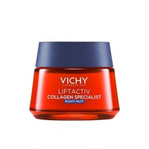 Vichy Liftactiv Collagen Specialist Night Κρέμα Νύχτας με Αντιρυτιδική Δράση για Σύσφιξη & Λάμψη, 50ml