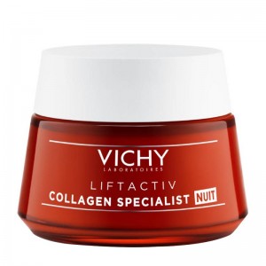 Vichy Liftactiv Collagen Specialist Night Κρέμα Νύχτας με Αντιρυτιδική Δράση για Σύσφιξη & Λάμψη, 50ml