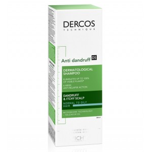 Vichy Dercos Anti-Dandruff Shampoo Greasy Hair Αντιπυτιριδικό Σαμπουάν για Κανονικά & Λιπαρά Μαλλιά, 200ml
