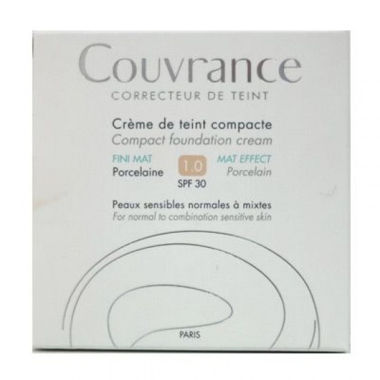 Avene Couvrance Compact Foundation Cream Comfort SPF30 Kαλυπτική Κρέμα σε Χρώμα Porcelaine 01, 10gr