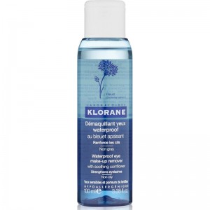 Klorane Waterproof Eye Make-up Remover Λοσιόν Για Αδιάβροχο Ντεμακιγιάζ Ματιών 100ml