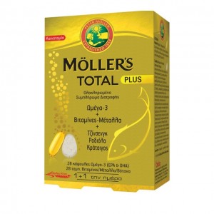 Moller's Total Plus Ολοκληρωμένο Συμπλήρωμα Διατροφής 28 Ταμπλέτες & 28 Κάψουλες 