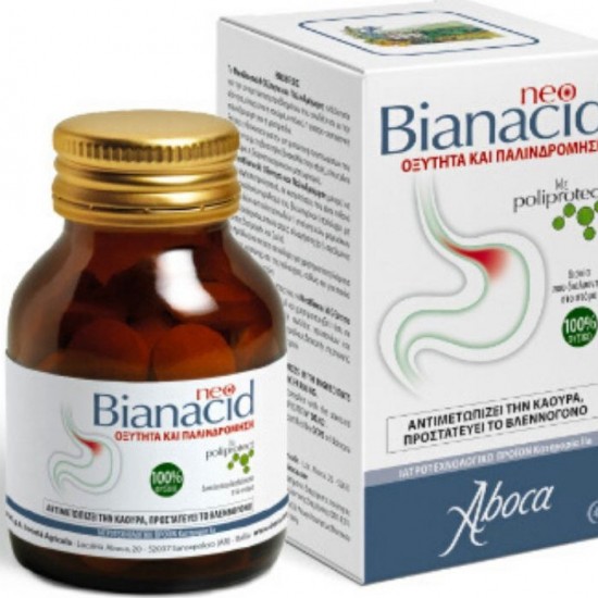 Aboca Neo Bianacid για την Οξύτητα & Παλινδρόμηση του Γαστροοισοφαγικού Βλεννογόνου, 45 chew. tabs