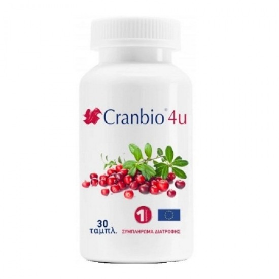 New Med Cranbio 4U Cranberry Συμπλήρωμα Διατροφής για Πρόληψη της Υποτροπιάζουσας Ουρολοίμωξης 30 Ταμπλέτες
