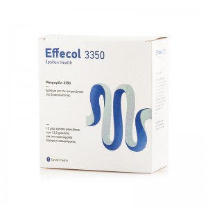 Epsilon Health Effecol 3350 Οσμωτικό Υπακτικό για την Αντιμετώπιση της Περιστασιακής & Χρόνιας Δυσκοιλιότητας, 12 sachets x 13.3gr