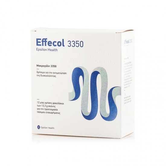 Epsilon Health Effecol 3350 Οσμωτικό Υπακτικό για την Αντιμετώπιση της Περιστασιακής & Χρόνιας Δυσκοιλιότητας, 24 sachets x 13.3gr